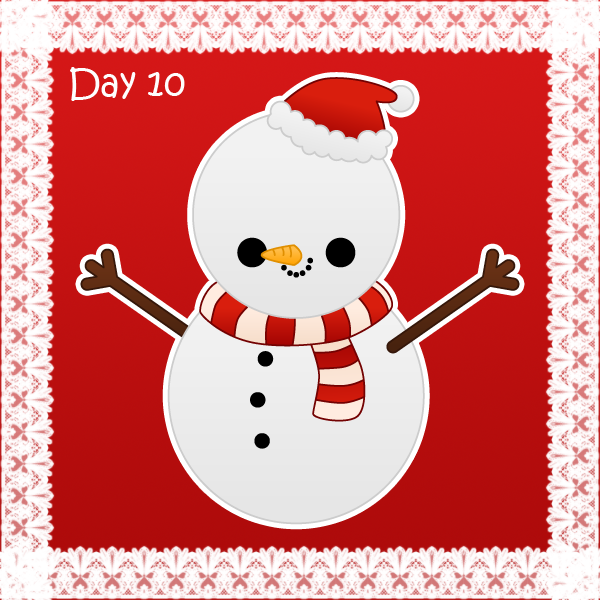 Christmas day 10: snowman