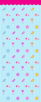 Eyeballs and candies Custom Box Background
