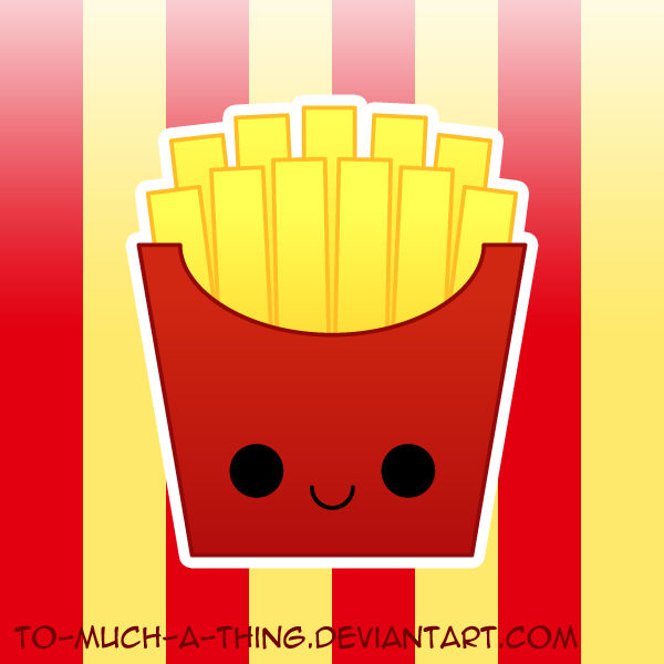 kawaii french fries by to-much-a-thing on DeviantArt