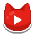 cat icon: Youtube by to-much-a-thing