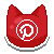 cat icon: Pinterest