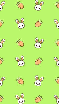 cutesy bunny phone wallpaper