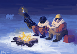 Team Fortress 2: Enigeer + Pyro