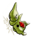 Larvitar uses Body Slam! by Saskle