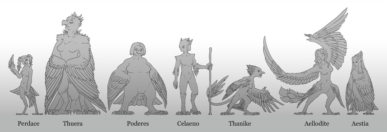Final Harpy Lineup by Saskle