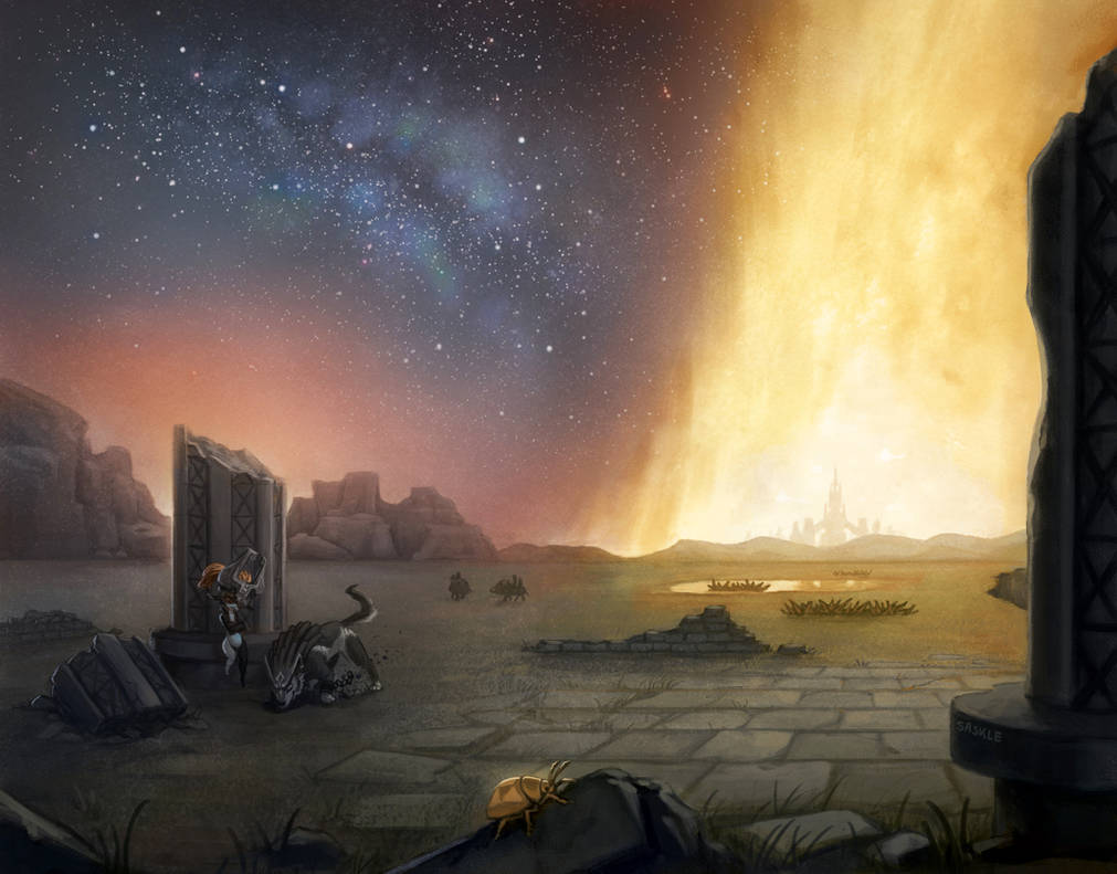Hyrule Field, near the Bridge of Eldin by Saskle