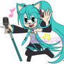 Hatsune Miku The Hedgehog