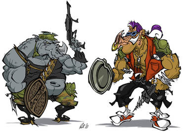 Rocksteady and Bebop