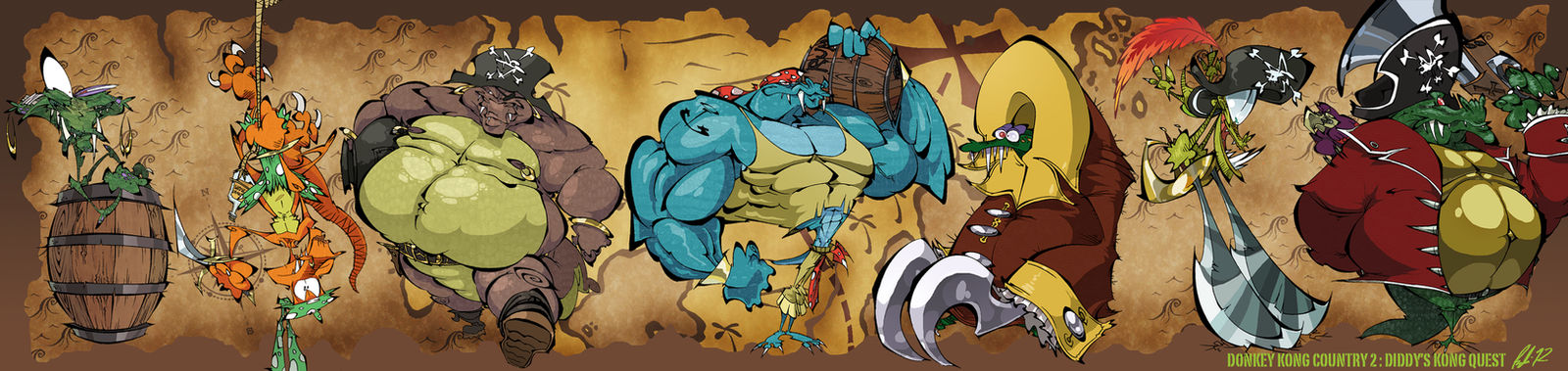 Donkey Kong Country 2 :Diddy's Kong Quest Bookmark by BrendanCorris