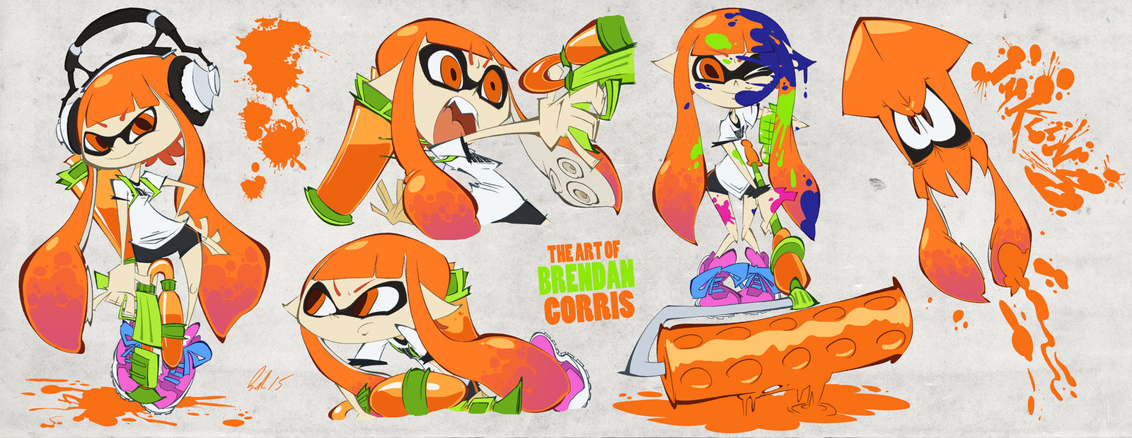 Inkzilla Inkling Inkling Girl Sheet by BrendanCorris on DeviantArt