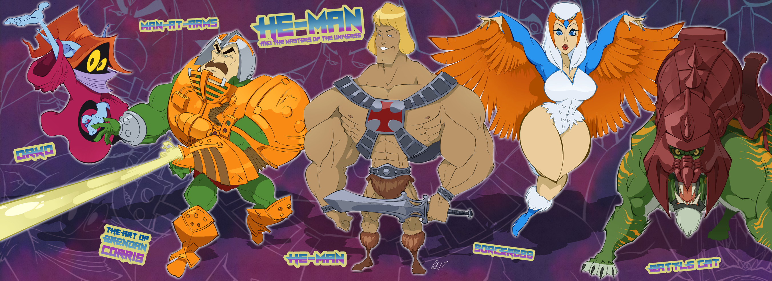 MOTU - He-Man and the Heroes by BrendanCorris