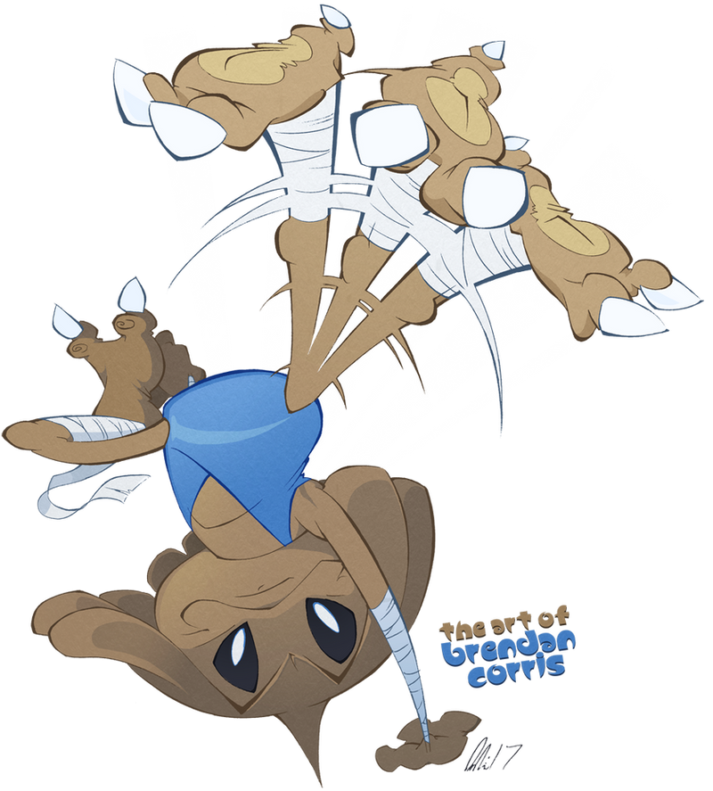 Hitmontop Used Triple Kick by BrendanCorris