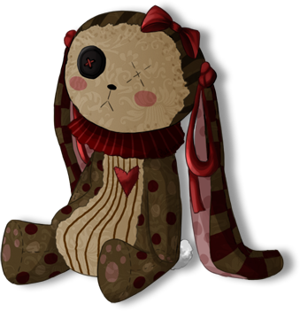 Creepy best sale bunny plush