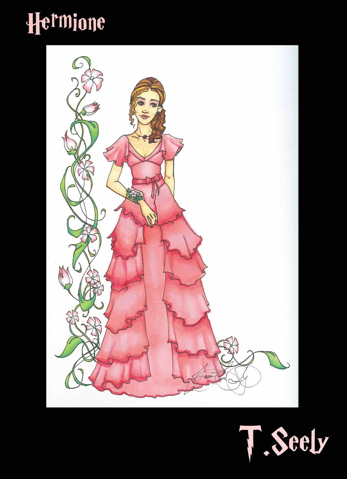 Hermione Yule Ball by TLSeely on DeviantArt Hermione Yule Ball by TLSeely on DeviantArt