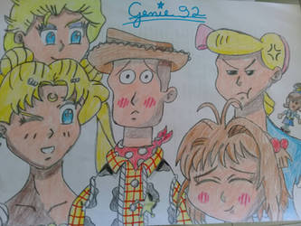 Woody's many girls by Genie92