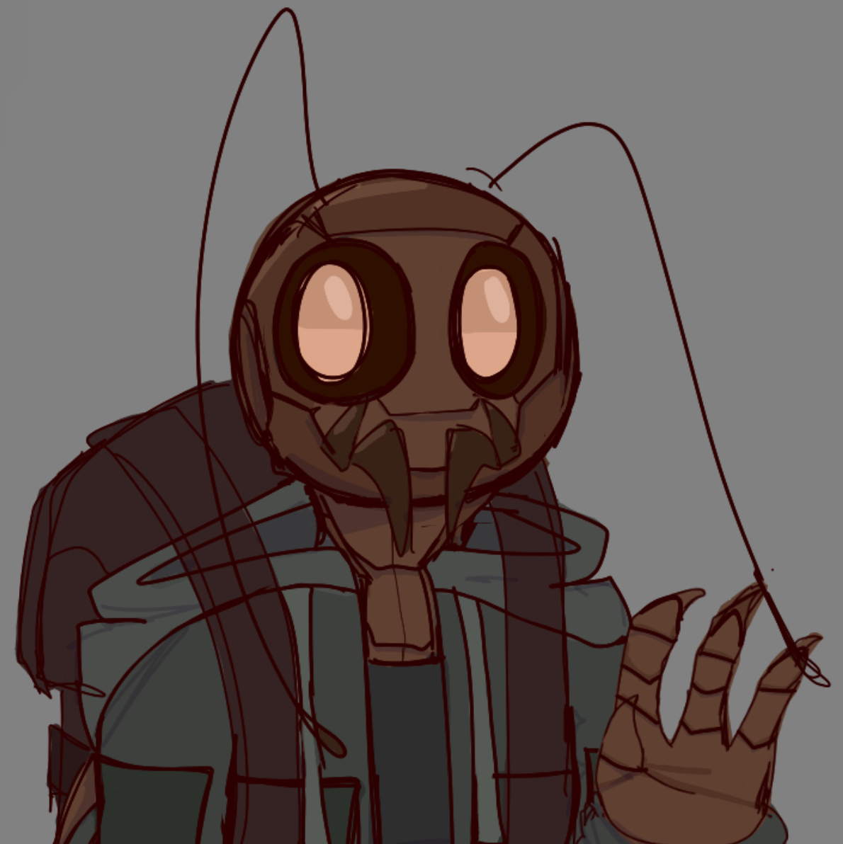 cockroach oc by VantablackSpectralon on DeviantArt