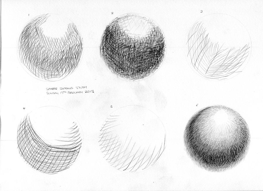 Shading practice - crosshatching spheres 02 by Summitwulf on DeviantArt