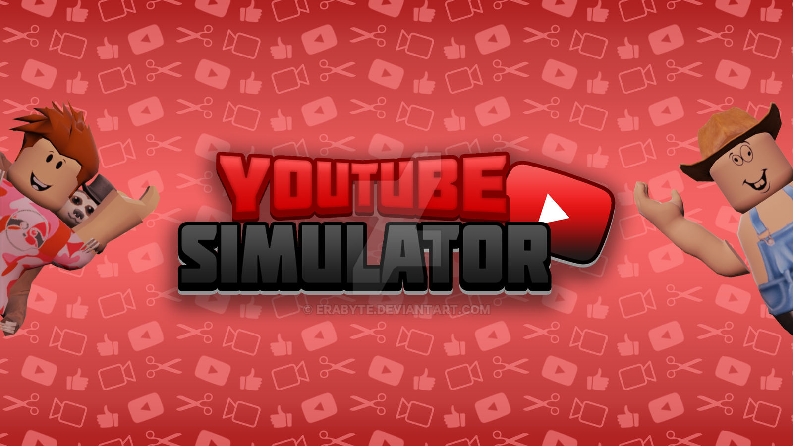 Youtube Simulator Thumbnail By Erabyte On Deviantart - roblox youtube simulator