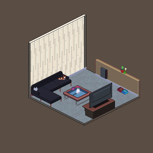Isometric LivingRoom practice by ImTNewW on DeviantArt