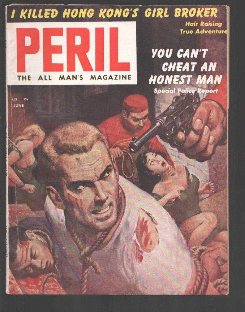 Adventures magazine. Man's Adventure журнал. Журнал Peril. Журнал men of men Vintage.