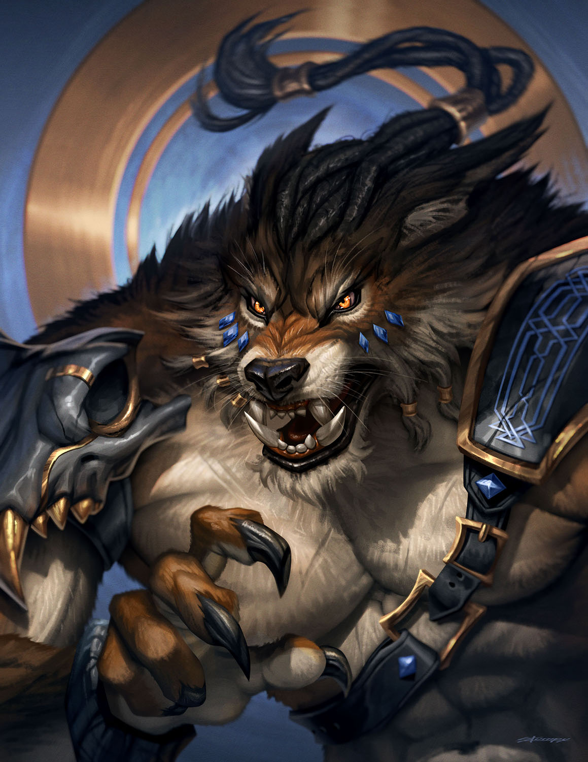 Werewolf - Complimentary Color Challenge by stumpyfongo on DeviantArt
