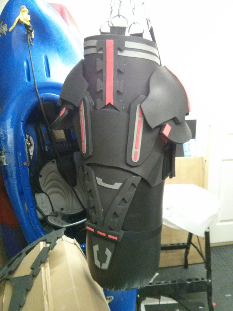 ME2 foam armor rear armor assembled by MinionsLab on DeviantArt