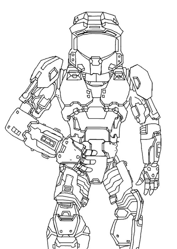 Master Chief Line Halo-Master Chief Lineart by aka-bloodfang1 on DeviantArt