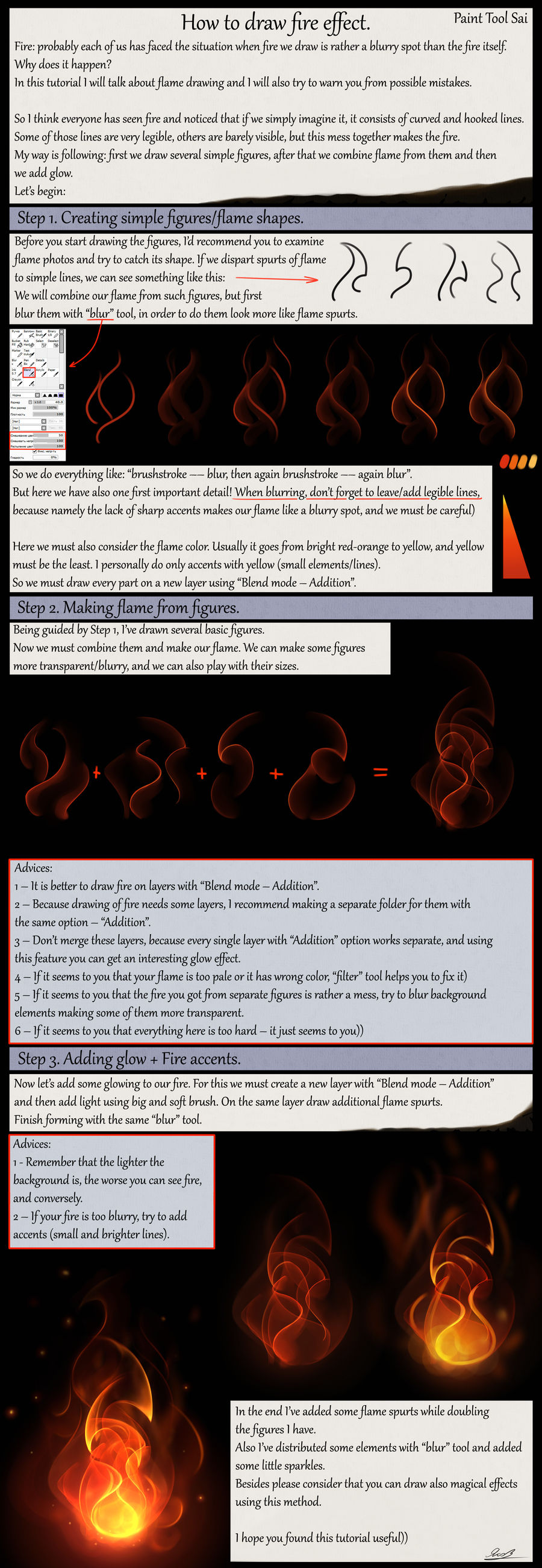 Tutorial: Fire effect. ENG by Yakovlev-vad on DeviantArt