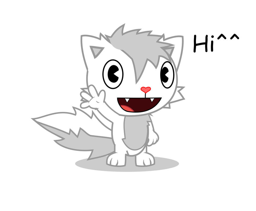 HTF Whity says hi by WhityTheFox on DeviantArt