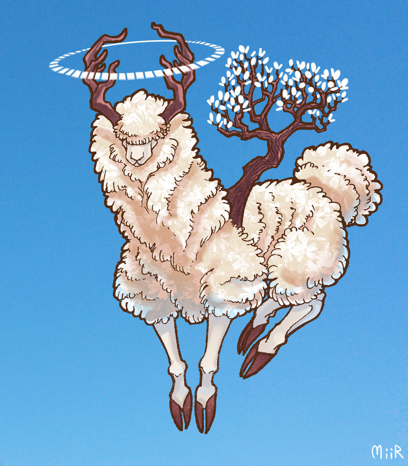 Ascended Llama by miirshroom Ascended Llama by miirshroom