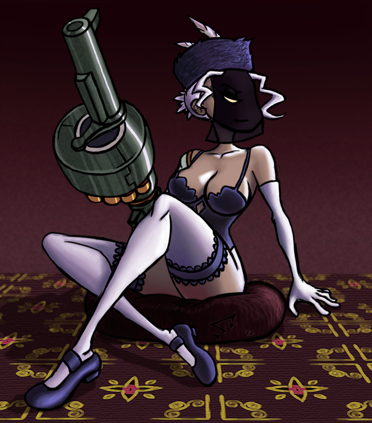 Skullgirls - Black Dahlia (Lingerie)