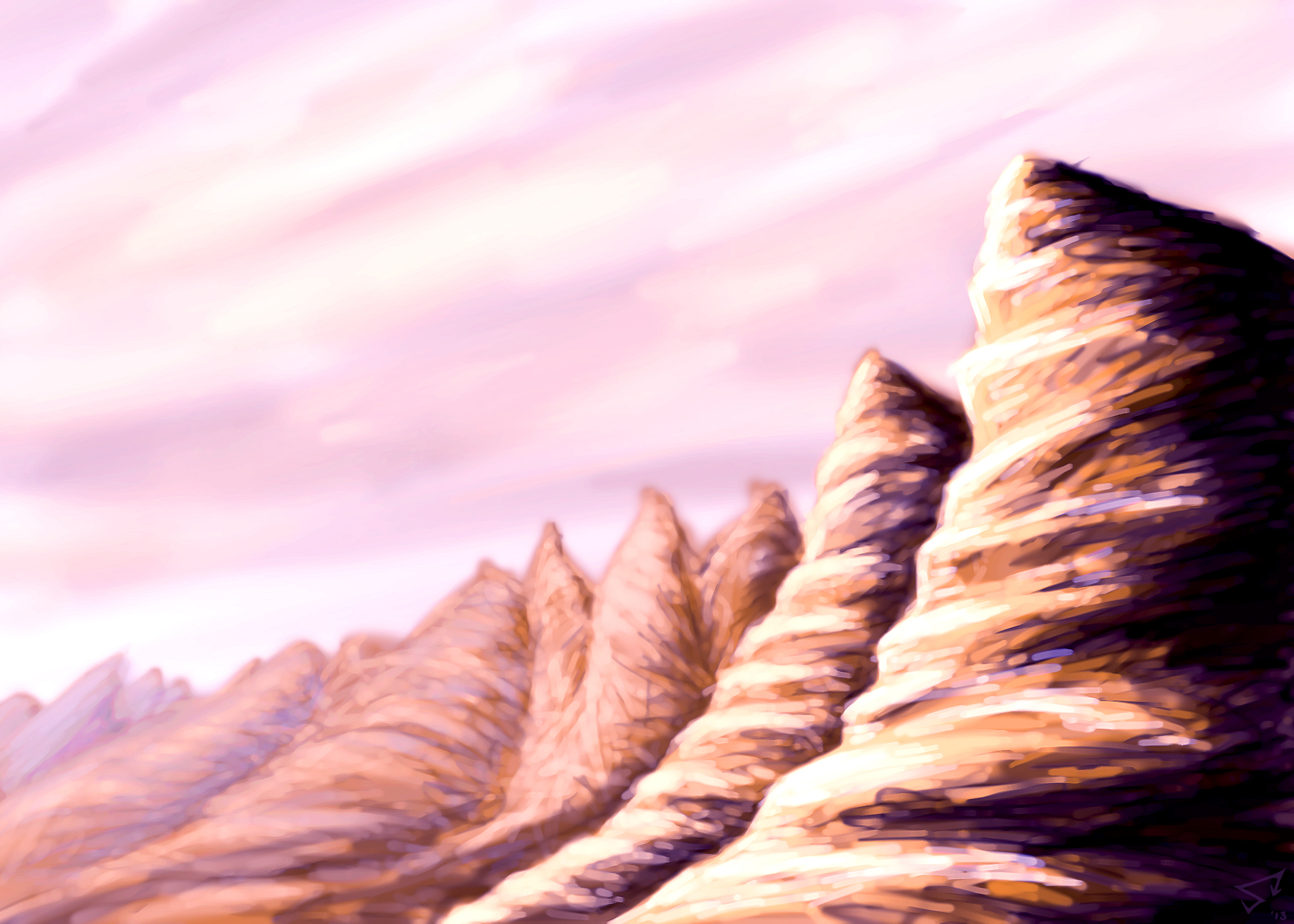 Alien Mountain Range