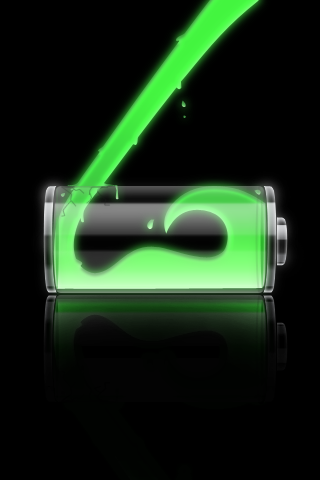 iPhone wallpaper- battery icon