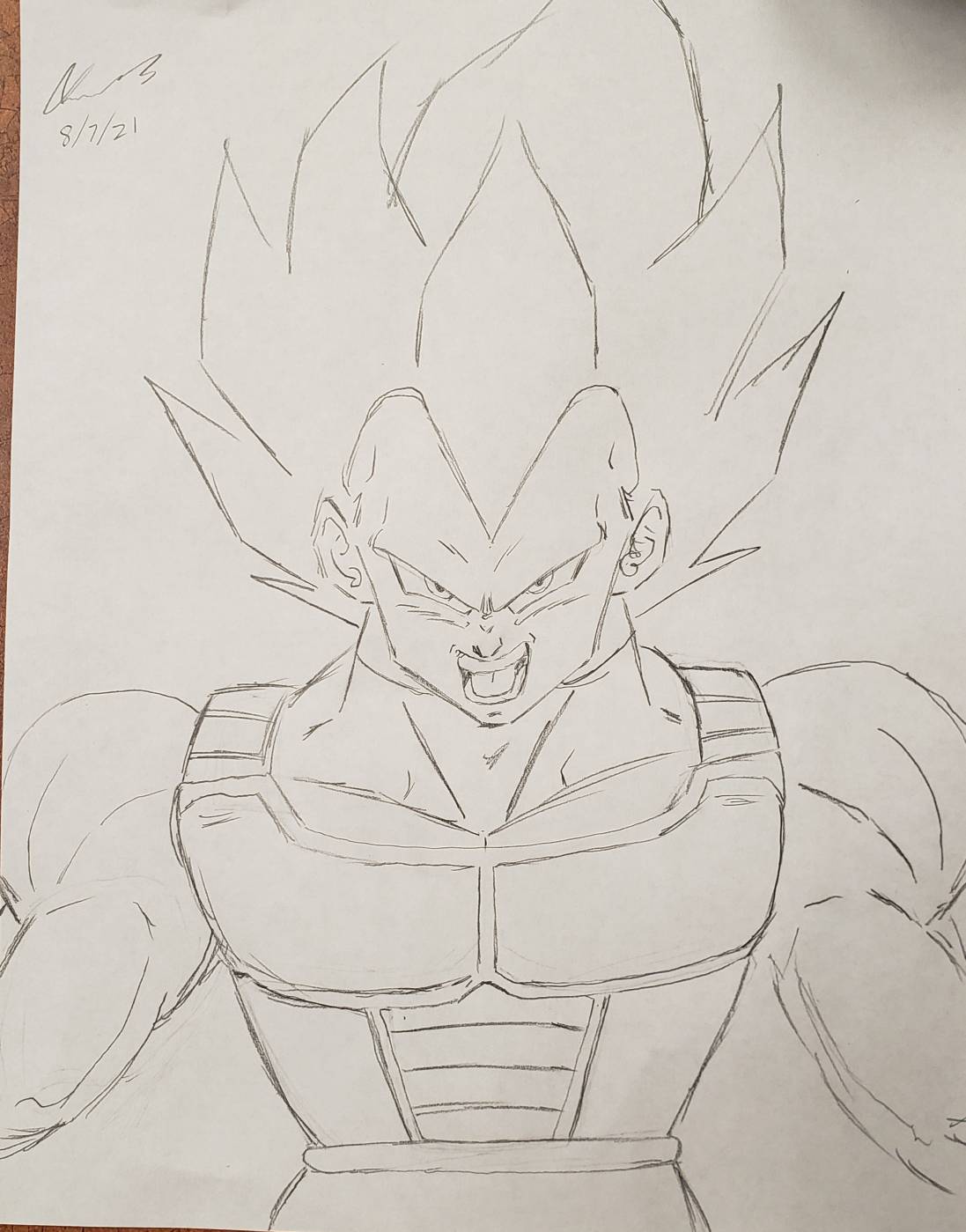 DRAWING VEGETA ULTRA EGO  Dragon Ball Super 