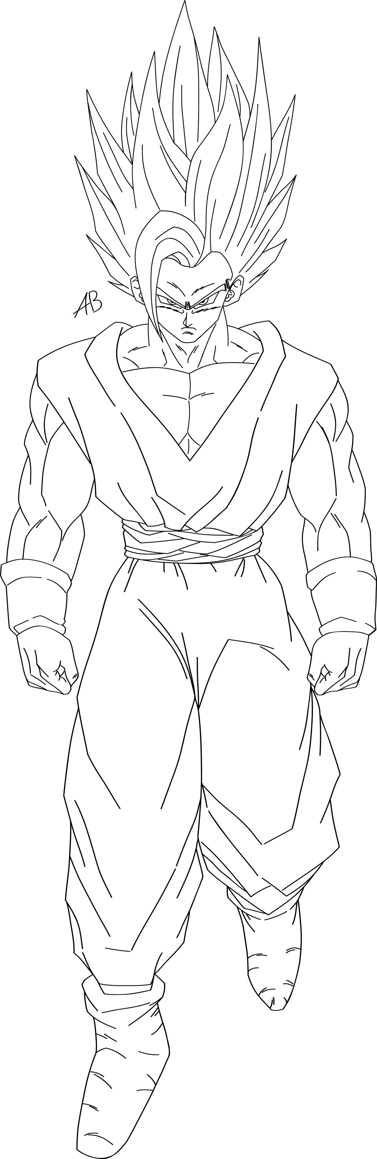 Gohan Beast DBS Super Hero Lineart by DragonBallAffinity on DeviantArt