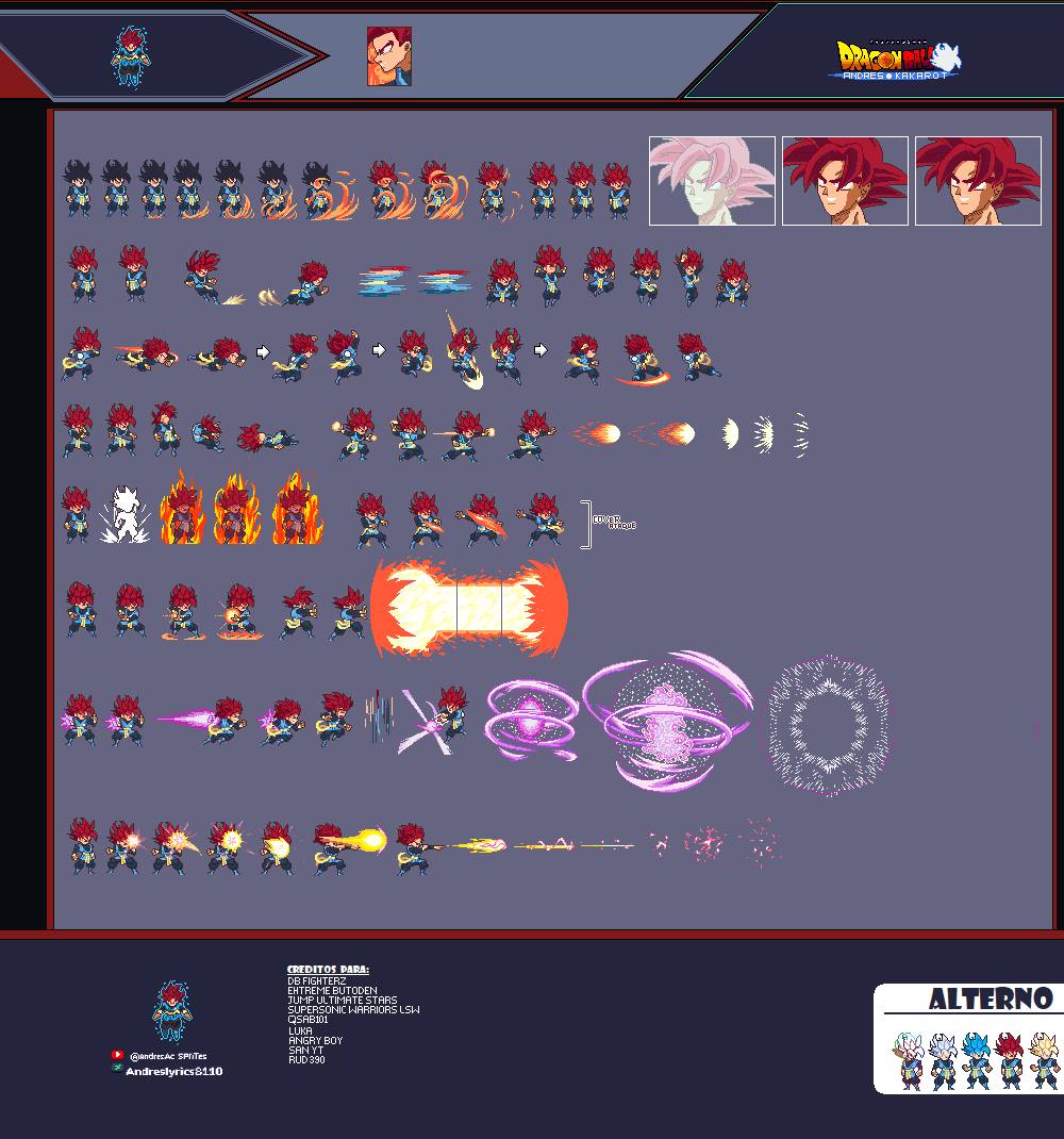 Ulsw2 Andres Kakarot SSG Sprite Sheet Ulsw2 by Andreslyrics8110 on DeviantArt