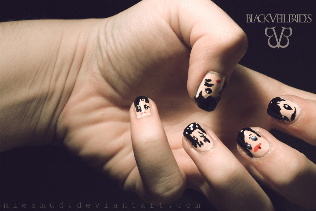 Black Veil Brides nails