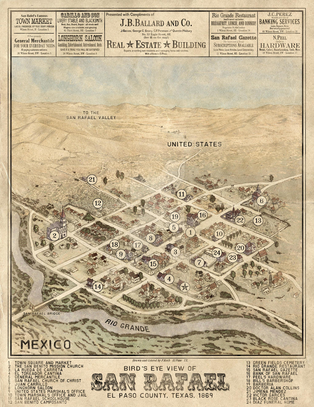 San Rafael Map by Hapimeses on DeviantArt