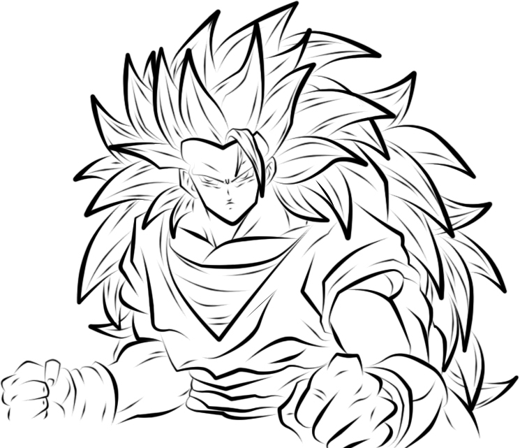 Goku Super Saiyan 3 by TicoDrawing on DeviantArt in 2023