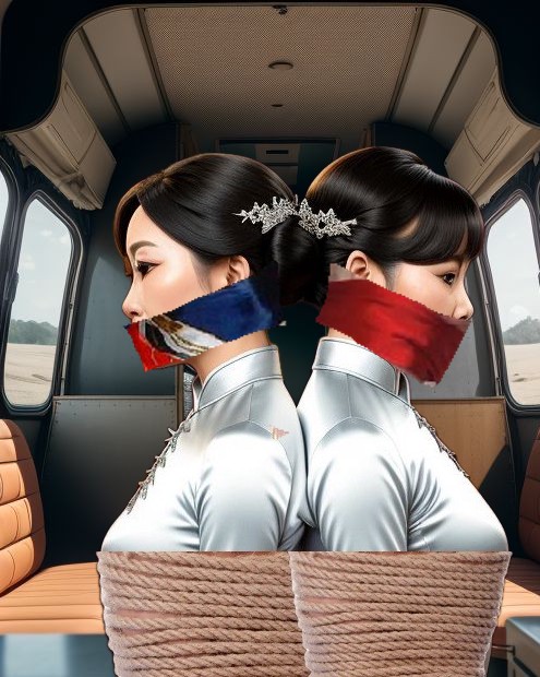 Tied tightly in the van by sallygag on DeviantArt