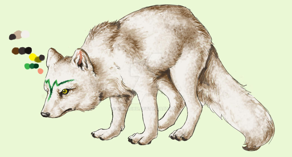 Native American-styled Artic Fox