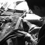 The Seamstress V -b+w-