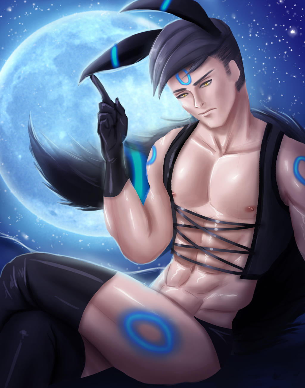 Pokemon 9-Shiny Umbreon by FirdyArt
