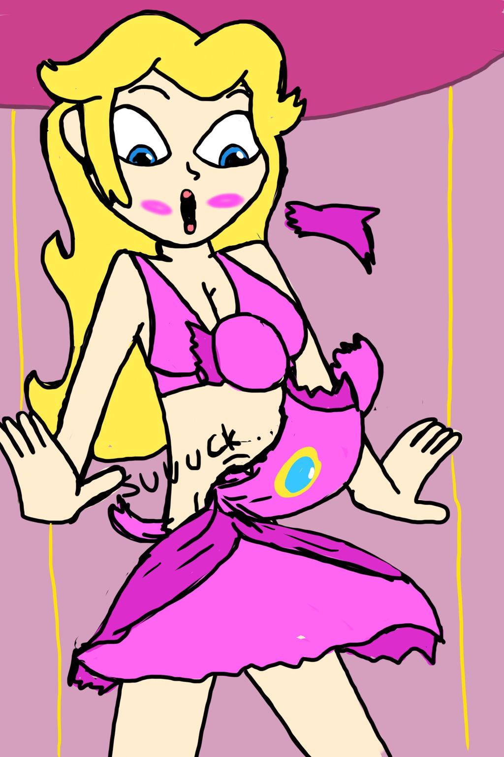 princess peach without dress Peach Fanart