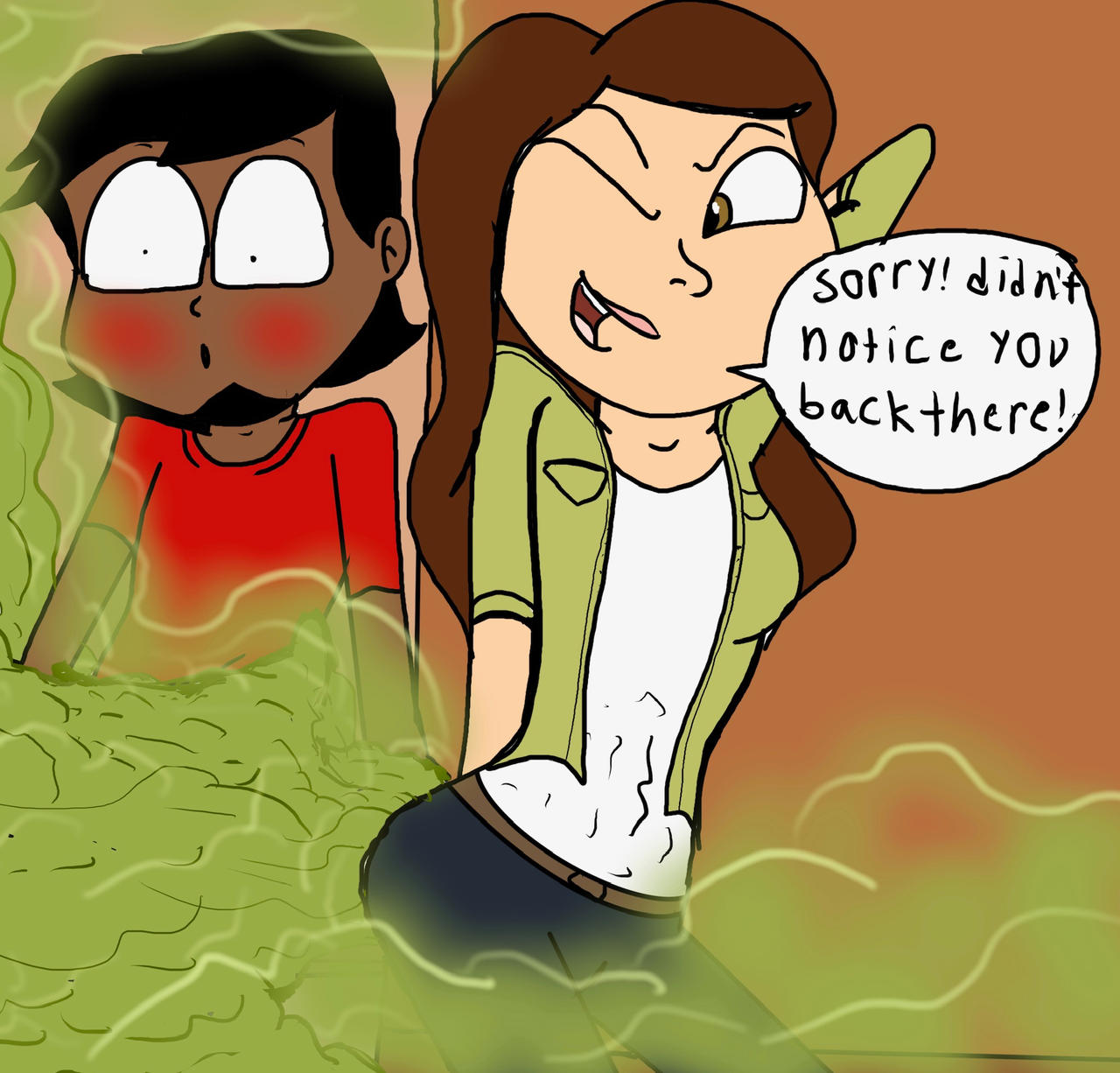 Sam Fart Animation Sam GreenField farts on Pea by P250rhb2 on DeviantArt