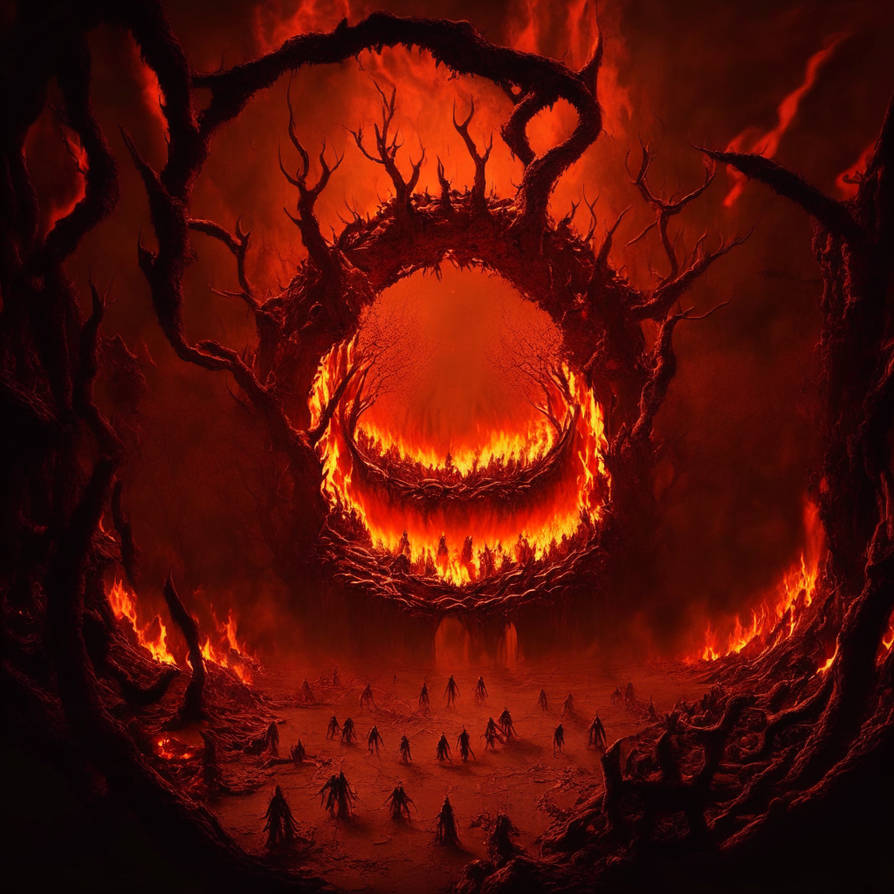 Dante's Inferno Depiction of the 7th Circle of Hel by oscurita79 on