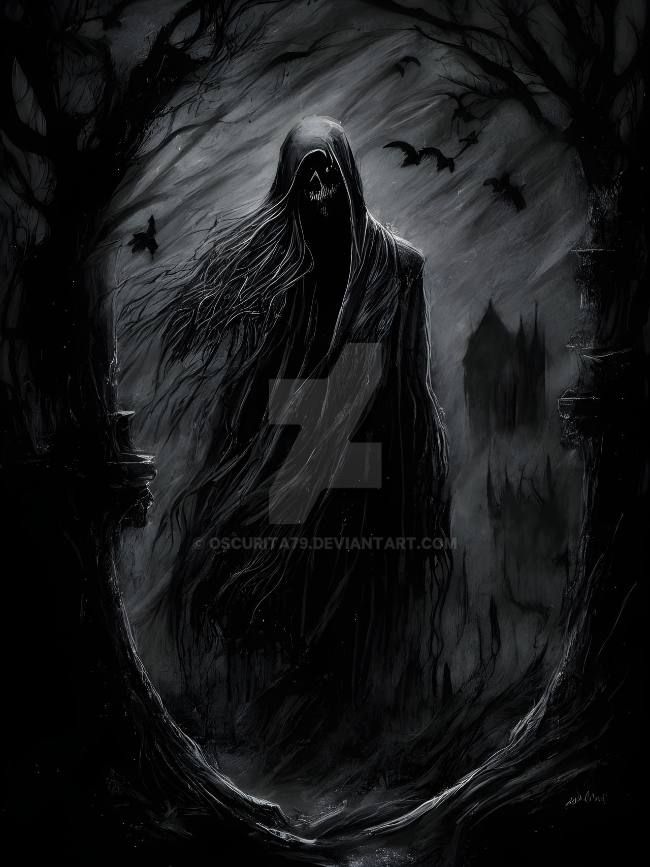 Terrifying Deviantart In the depths of a dark and terrifying night by oscurita79 on DeviantArt