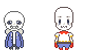 little skelebros sans and papyrus [free icons]