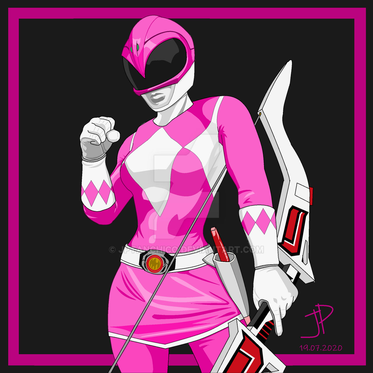 MMPR Pink Ranger - MS Paint by jptanchico on DeviantArt