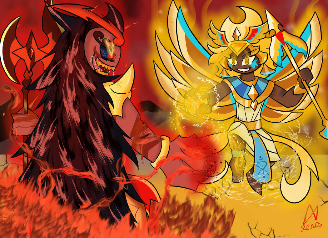 CRK: Golden Cheese vs Burning Spice by Xeno-Chi on DeviantArt